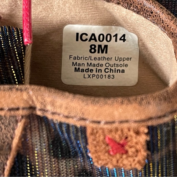 Twisted X toddler shoes size 8 shiny leopard print only worn for pictures - Picture 7 of 10